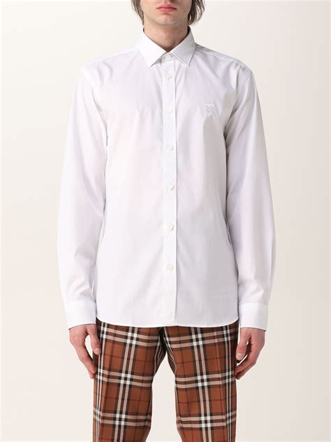 camisas burberry combinada negro blanco